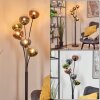 Gastor floor lamp blue, green, clear, coppery, 6-light sources