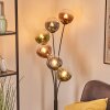 Gastor floor lamp blue, green, clear, coppery, 6-light sources