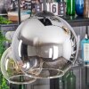 Koyoto hanging light, globe light, pendant light Amber, clear, Smoke-coloured, 6-light sources