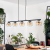 Ripoll hanging light, globe light, pendant light Amber, clear, 5-light sources