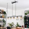 Ripoll hanging light, globe light, pendant light Amber, clear, 5-light sources