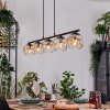 Ripoll hanging light, globe light, pendant light Amber, clear, 5-light sources