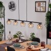 Ripoll hanging light, globe light, pendant light Amber, clear, 5-light sources