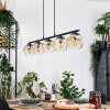 Ripoll hanging light, globe light, pendant light Amber, clear, 5-light sources