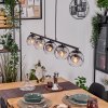 Ripoll hanging light, globe light, pendant light clear, Smoke-coloured, 5-light sources