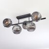 Ripoll ceiling light, globe light Smoke-coloured, 5-light sources