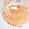 Chehalis ceiling light, globe light Amber, 5-light sources