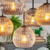 Ripoll ceiling light, globe light Amber, clear, Smoke-coloured, 5-light sources