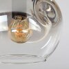 Ripoll ceiling light, globe light Amber, clear, Smoke-coloured, 5-light sources