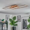 Brina ceiling light LED brown, 1-light source, Remote control