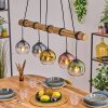 Koyoto hanging light, globe light, pendant light Ecru, black, 5-light sources