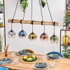Koyoto hanging light, globe light, pendant light Ecru, black, 5-light sources
