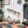 Koyoto hanging light, globe light, pendant light Amber, clear, Smoke-coloured, 5-light sources