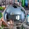 Koyoto hanging light, globe light, pendant light blue, green, clear, coppery, 6-light sources