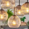 Ripoll ceiling light, globe light Amber, clear, Smoke-coloured, 5-light sources