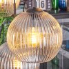 Koyoto hanging light, globe light, pendant light Amber, clear, Smoke-coloured, 6-light sources