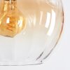 Koyoto hanging light, globe light, pendant light Amber, clear, Smoke-coloured, 6-light sources