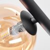 Chehalis ceiling light, globe light Amber, Smoke-coloured, 5-light sources