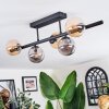 Chehalis ceiling light, globe light Amber, Smoke-coloured, 5-light sources