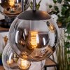 Gastor hanging light, globe light, pendant light Amber, clear, Smoke-coloured, 6-light sources
