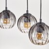 Koyoto hanging light, globe light, pendant light Ecru, black, 5-light sources