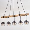 Koyoto hanging light, globe light, pendant light Ecru, black, 5-light sources