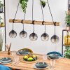 Koyoto hanging light, globe light, pendant light Ecru, black, 5-light sources