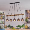 Koyoto hanging light, globe light, pendant light Ecru, black, 5-light sources