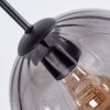 Koyoto hanging light, globe light, pendant light Smoke-coloured, 6-light sources