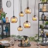 Koyoto hanging light, globe light, pendant light Amber, 6-light sources