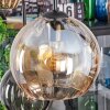 Koyoto hanging light, globe light, pendant light Amber, clear, Smoke-coloured, 6-light sources