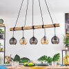 Koyoto hanging light, globe light, pendant light Ecru, black, 5-light sources