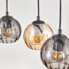 Koyoto hanging light, globe light, pendant light Ecru, black, 5-light sources