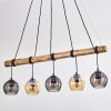Koyoto hanging light, globe light, pendant light Ecru, black, 5-light sources