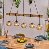 Koyoto hanging light, globe light, pendant light Ecru, black, 5-light sources