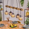 Koyoto hanging light, globe light, pendant light Ecru, black, 5-light sources