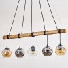 Ripoll hanging light, globe light, pendant light Ecru, black, 5-light sources