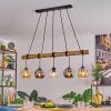 Ripoll hanging light, globe light, pendant light Ecru, black, 5-light sources