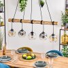 Ripoll hanging light, globe light, pendant light Ecru, black, 5-light sources