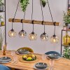 Ripoll hanging light, globe light, pendant light Ecru, black, 5-light sources