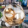 Ripoll hanging light, globe light, pendant light Amber, clear, Smoke-coloured, 6-light sources