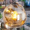 Ripoll hanging light, globe light, pendant light Amber, clear, Smoke-coloured, 6-light sources