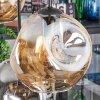 Ripoll hanging light, globe light, pendant light Amber, clear, Smoke-coloured, 6-light sources