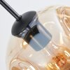 Ripoll hanging light, globe light, pendant light Amber, clear, Smoke-coloured, 6-light sources