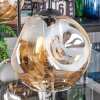 Ripoll hanging light, globe light, pendant light Amber, Smoke-coloured, 6-light sources