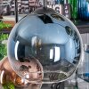Koyoto hanging light, globe light, pendant light blue, gold, green, clear, coppery, 6-light sources