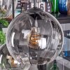 Koyoto hanging light, globe light, pendant light clear, Smoke-coloured, 6-light sources