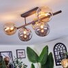 Chehalis ceiling light, globe light black, 5-light sources