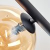 Chehalis ceiling light, globe light black, 5-light sources