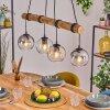 Koyoto hanging light, globe light, pendant light Ecru, black, 4-light sources